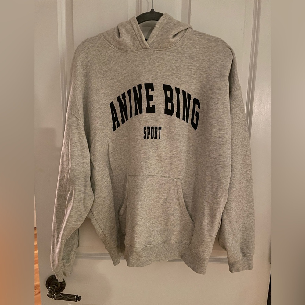 ANINE BING HARVEY SWEATSHIRT - HEATHER GREY SMALL